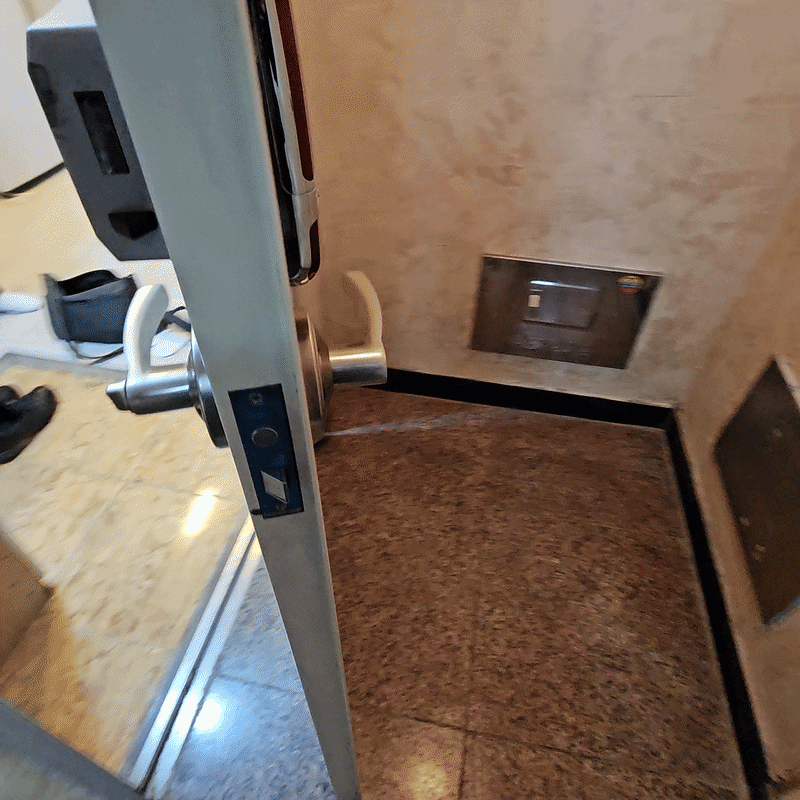 철문수리 작업 과정